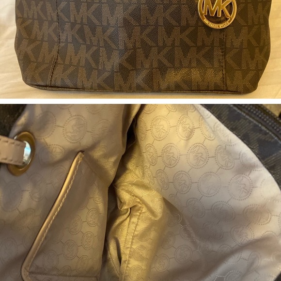 Michael Kors Tote black brown. Barely used.  Very good condition - Picture 2 of 3